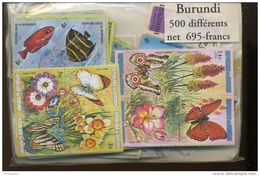 Compo De 500 Différents Timbres De BURUNDI Avec Séries Complètes Rarement Offert - Altri & Non Classificati