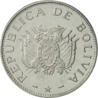 Monnaie, Bolivie, 50 Centavos, 1997, SUP+, Stainless Steel, KM:204 - Bolivie