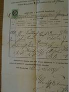 AD026.16  Old Document  Ercsény  ERCSENYE  Hendorf  Burgenland Austria - 1871 - Magdolna (Vince)Kahlkopf  -Ferenc Glavak - Birth & Baptism