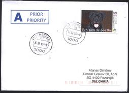 Mailed Cover With Stamp  Fauna Dog 2016 From Luxembourg - Cartas & Documentos