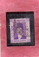 EGYPT EGITTO 1937 1944 KING FAROUK RE ROI 10m PURPLE USATO USED OBLITERE' - Gebraucht