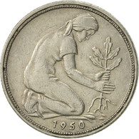 Monnaie, République Fédérale Allemande, 50 Pfennig, 1950, Hambourg, TTB - 50 Pfennig