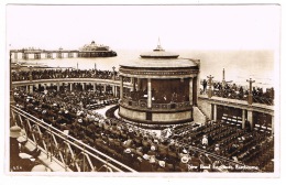 RB 1166 -  Real Photo Postcard - New Band Enclosure & Bandstand - Eastbourne Sussex - Eastbourne