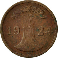 Monnaie, Allemagne, République De Weimar, 2 Rentenpfennig, 1924, TB, Bronze - 2 Renten- & 2 Reichspfennig