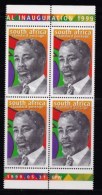 RSA, 1999, MNH Stamps In Control Blocks, MI 1208, Thabo Mbeki, X748 - Neufs