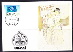 UNO Vienna 1981 Bephila Berlin / Unicef Maxicard (36454) - Maximumkarten