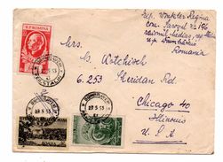 Dumbraveni. Pour Chicago.1955. - Covers & Documents
