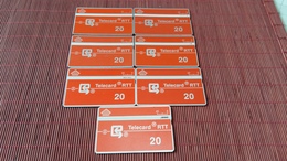 Lot D 19 R.T.T 20 Units 7 Different Numbers 010 C-109 A-112 C - 204 B-241 B  241 C-247 E Used - Loten & Verzameling