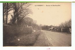 CPA-78-1925-LE PERRAY-ROUTE DE RAMBOUILLET-UN RESTAURANT AU FOND- - Le Perray En Yvelines