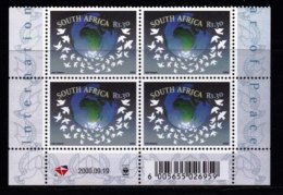 RSA, 2000, MNH Stamps In Control Blocks, MI 1285, International Peace Year (Doves), X755 - Ungebraucht