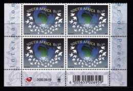 RSA, 2000, MNH Stamps In Control Blocks, MI 1285, International Peace Year (Doves), X755 - Unused Stamps