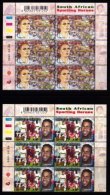 RSA, 2001, MNH Stamps In Control Blocks, MI 1348-1357, S.A. Sporting Heroes,  X765 - Ungebraucht