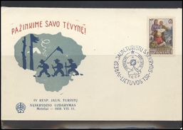 RUSSIA USSR Private Cover  Cancellation LITHUANIA LT Klub 007a Tourism Scouting - Locali & Privati