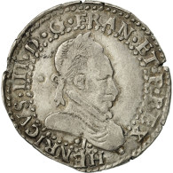 France, Henri III, Demi Franc, 1587, Limoges, Argent, TTB, Gadoury:487 - 1574-1589 Hendrik III