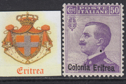 ITALIA - ERITREA 1903 - Sassone N.39 - MH* - Linguellato SUPER CENTERED  Cat 120 Euro - Erythrée