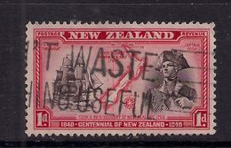 New Zealand 1940 KGV1 1d Centenary Endeavour Capt Cook SG 614 ( G154 ) - Oblitérés