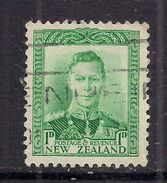 New Zealand 1938 - 44 KGV1 1d Portrait KGV1  SG 606 ( G18 ) - Oblitérés