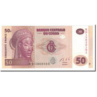 Billet, Congo Democratic Republic, 50 Francs, 2013, 2013-06-30, NEUF - Republik Kongo (Kongo-Brazzaville)