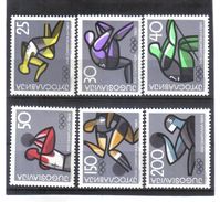 BAU88  JUGOSLAWIEN 1964  MICHL 1076/81 ** Postfrisch ZÄHNUNG Siehe ABBILDUNG - Unused Stamps