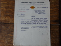 SHELL-Belgian Benzine Company Courrier Du04 Octobre 1932.. - Cars
