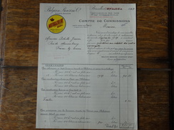 SHELL-Belgian Benzine Company - Compte De Commissions Le 27 Octobre 1927. - Automobile