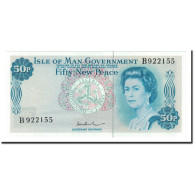 Billet, Isle Of Man, 50 New Pence, 1972, Undated, KM:28c, NEUF - 50 New-pence
