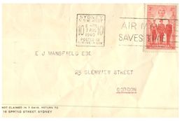 (180) Australia - 1940 Cover - Briefe U. Dokumente