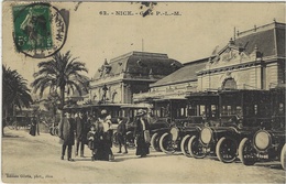 NICE (06) - Gare P. L. M. - Ed. Giletta, Nice - Transport Ferroviaire - Gare