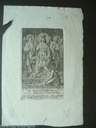 Incisione Madonna Clemenza S. Maria Trastevere Giannini 1792 S.Callisto Papa - Estampes & Gravures