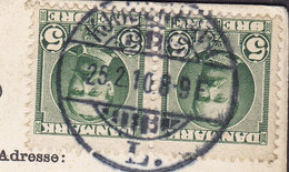 Denmark PPC Brotype Ia KJØBENHAVN L. (VERY Scarce Cds.) 1910 Til JERUSALEM Scarce Destination (4 Scans) - Storia Postale