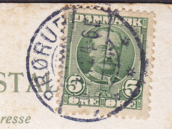 Denmark PPC Ruggaard (Jylland) UPU Kort Brotype Ia BRØRUP 1912 SCARCE Cds. (3 Scans) - Briefe U. Dokumente