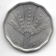 *uruguay 2 PESOS  1981  Km 77   Bu - Uruguay