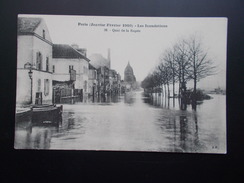 PARIS  Inondations De 1910  Quai De La Rapée - Alluvioni Del 1910