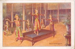 CAMBODGE - Danse Cambodgienne - Carte Publicitaire, Talon "LE GAULOIS" - Etablissement BERGOUGNAN De Clermont-Ferrand - Cambodge