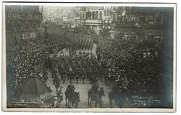 Bruxelles Photo Carte - L'entrée Triomphale De L'Armée - Détachement Anglais Musique écossaise - Photographe Polak - Weltkrieg 1914-18