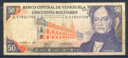 506-Venezuela Billet De 50 Bolivares 1988 U019 - Venezuela