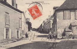 CHATILLON SUR MARNE Sortie Du Pays La CHAMPAGNE ( Arrosoir Fontaine) Circulée Timbrée 1912 - Châtillon-sur-Marne
