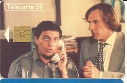 Telecarte Cinéma, Gerard Depardieu Et Christian Clavier, Film 'les Anges Gardiens' 1995 (téléphone à Fil) - Cinéma