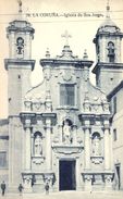 GALICIA , CORUÑA , IGLESIA DE SAN JORGE, TARJETA POSTAL NO CIRCULADA - La Coruña