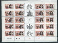 Tonga 1985 Girl Guides Anniversary Queen Mother Set 4 X 20 In Fresh Full Sheets MNH Specimen O/P - Tonga (1970-...)
