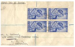 (170) Cover Posted From Basutoland To Australia - 1949 Registered FDC Cover - 1933-1964 Kolonie Van De Kroon