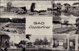 Bad Lippspringe - S/w Mehrbildkarte 8 - Bad Lippspringe