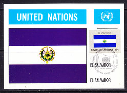 UNO NY 1980 Flag El Salvador Maxicard (36505) - Cartes-maximum