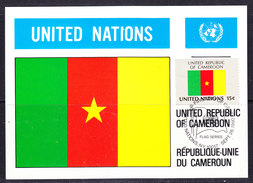 UNO NY 1980 Flag Cameroon Maxicard (36505J) - Cartoline Maximum