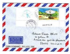 Pli  Polynésie 22 05 1990 Réseau Poysat Coin Daté. - Storia Postale