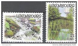 Luxembourg 2001 Michel 1530 - 1531 Neuf ** Cote (2015) 4.00 Euro Europa L´eau Richesse Naturelle - Ungebraucht