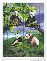 Zaire 1996, Animals, Panda, Michel 1153-56a, MNH 18412 - Ours