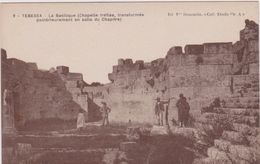 AFRIQUE,AFRICA,AFRIKA,ALGERIE,ALGERIA,MAGHREB,TEBE SSA,TBESSA,frontière Algéro Tunisienne,RUINE,BASILIQUE,chapelle - Tébessa