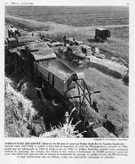 PHOTO. POLDER ANCIEN ZUYDERZEE. BATTEUSE De BLE. AGRICULTURE. 1951. Achat Immédiat - Sonstige & Ohne Zuordnung