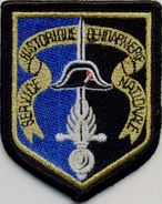 INSIGNE TISSUS PATCH GENDARMERIE NATIONALE GENDARMERIE LE SHGN ECU DE MANCHE SUR VELCRO ETAT EXCELLENT - Polizia